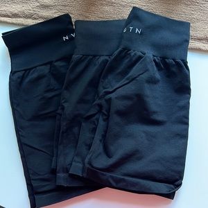 3 NVGTN black seamless shorts
